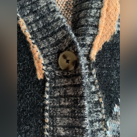 Free People August Cardigan Sweater - Peach Petals XS NWT oversized - Picture 7 of 9